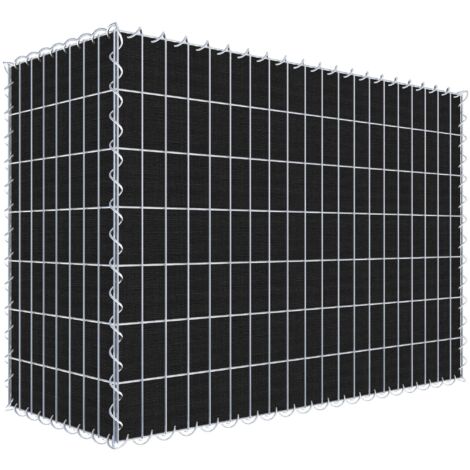 Gabiondeco - Gabion a végétaliser avec toile non-tissée 100 cm x 70 cm x 40 cm (L x H x P). maille 5 cm x 10 cm. spirale - Made in Germany