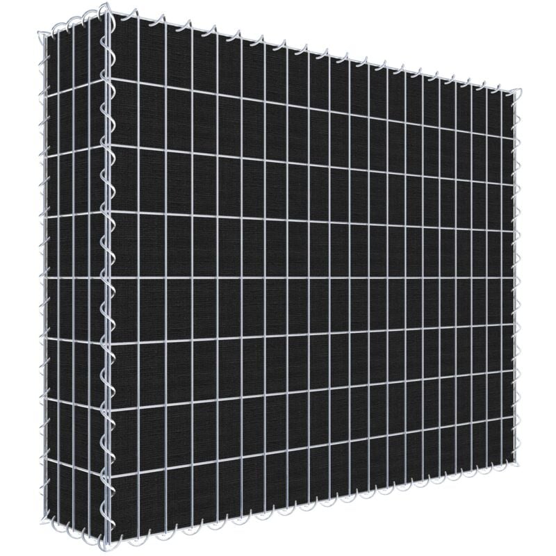 Gabiondeco - Gabion a végétaliser avec toile non-tissée 100 cm x 80 cm x 20 cm (l x h x p). maille 5 cm x 10 cm. spirale - Made in Germany