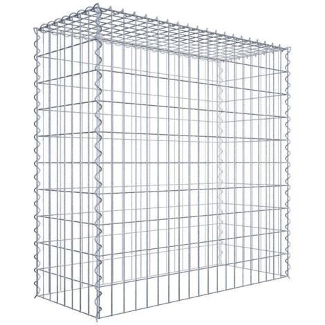 Gabiondeco - Gabion - Element de prolongation en hauteur 100 cm x 100 cm x 40 cm (L x H x P). maille 5 x 10 cm. Spirale. Attention : il manque une grille - Made in Ge...