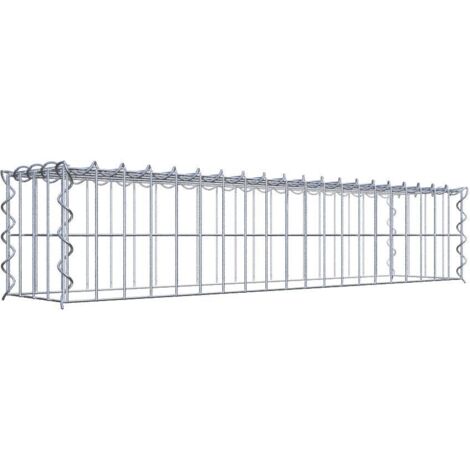 Gabiondeco - Gabion - Element de prolongation en hauteur 100 cm x 20 cm x 20 cm (L x H x P). maille 5 x 10 cm. Spirale. Attention : il manque une grille - Made in Ger...