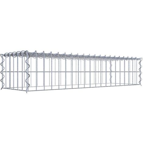 Gabiondeco - Gabion - Element de prolongation en hauteur 100 cm x 20 cm x 30 cm (L x H x P). maille 5 x 10 cm. Spirale. Attention : il manque une grille - Made in Ger...