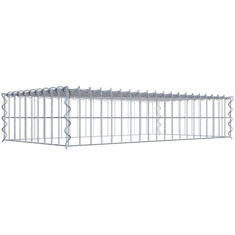 Gabiondeco - Gabion - Element de prolongation en hauteur 100 cm x 20 cm x 50 cm (L x H x P). maille 5 x 10 cm. Spirale. Attention : il manque une grille - Made in Ger...
