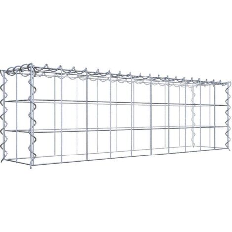 Gabiondeco - Gabion - Element de prolongation en hauteur 100 cm x 30 cm x 20 cm (L x H x P). maille 10 x 10 cm. Spirale. Attention : il manque une grille - Made in Ge...