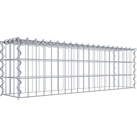 Gabiondeco - Gabion - Element de prolongation en hauteur 100 cm x 30 cm x 20 cm (L x H x P). maille 5 x 10 cm. Spirale. Attention : il manque une grille - Made in Ger...