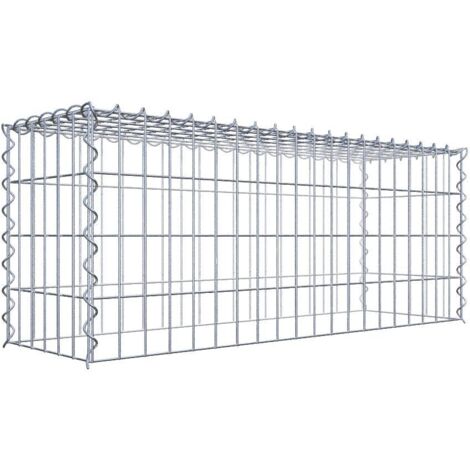 Gabiondeco - Gabion - Element de prolongation en hauteur 100 cm x 40 cm x 30 cm (L x H x P). maille 5 x 10 cm. Spirale. Attention : il manque une grille - Made in Ger...