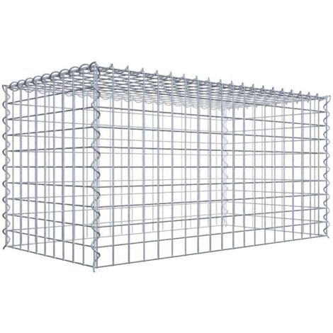 Gabiondeco - Gabion - Element de prolongation en hauteur 100 cm x 50 cm x 50 cm (L x H x P). maille 5 x 5 cm. Spirale. Attention : il manque une grille - Made in Germany