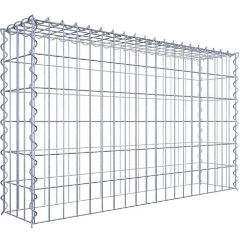 Gabiondeco - Gabion - Element de prolongation en hauteur 100 cm x 60 cm x 20 cm (L x H x P). maille 5 x 10 cm. Spirale. Attention : il manque une grille - Made in Ger...