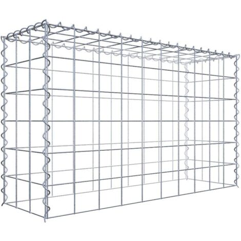 Gabiondeco - Gabion - Element de prolongation en hauteur 100 cm x 60 cm x 30 cm (L x H x P). maille 10 x 10 cm. Spirale. Attention : il manque une grille - Made in Ge...