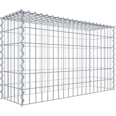 Gabiondeco - Gabion - Element de prolongation en hauteur 100 cm x 60 cm x 30 cm (L x H x P). maille 5 x 10 cm. Spirale. Attention : il manque une grille - Made in Ger...