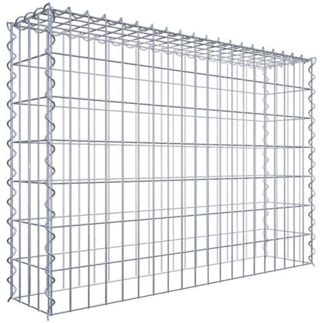 Gabiondeco - Gabion - Element de prolongation en hauteur 100 cm x 70 cm x 20 cm (L x H x P). maille 5 x 10 cm. Spirale. Attention : il manque une grille - Made in Ger...
