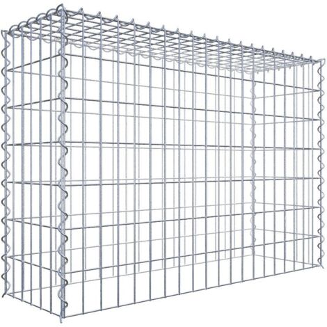 Gabiondeco - Gabion - Element de prolongation en hauteur 100 cm x 70 cm x 30 cm (L x H x P). maille 5 x 10 cm. Spirale. Attention : il manque une grille - Made in Ger...