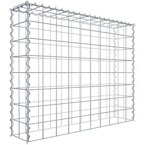 Gabiondeco - Gabion - Element de prolongation en hauteur 100 cm x 80 cm x 20 cm (L x H x P). maille 10 x 10 cm. Spirale. Attention : il manque une grille - Made in Ge...