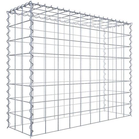 Gabiondeco - Gabion - Element de prolongation en hauteur 100 cm x 80 cm x 30 cm (L x H x P). maille 10 x 10 cm. Spirale. Attention : il manque une grille - Made in Ge...