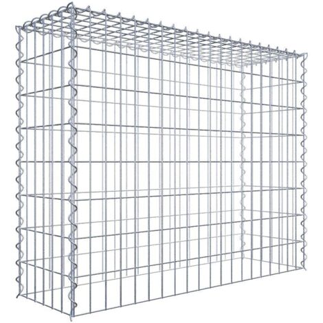 Gabiondeco - Gabion - Element de prolongation en hauteur 100 cm x 80 cm x 30 cm (L x H x P). maille 5 x 10 cm. Spirale. Attention : il manque une grille - Made in Ger...