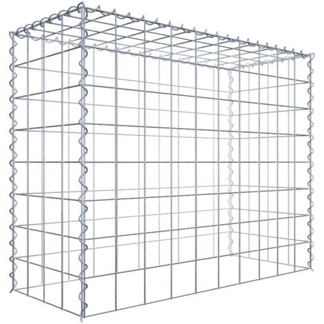 Gabiondeco - Gabion - Element de prolongation en hauteur 100 cm x 80 cm x 40 cm (L x H x P). maille 10 x 10 cm. Spirale. Attention : il manque une grille - Made in Ge...