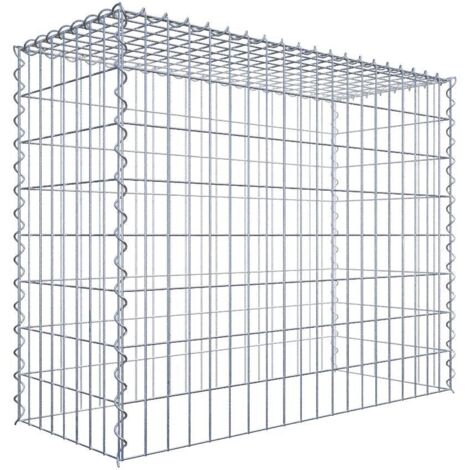 Gabiondeco - Gabion - Element de prolongation en hauteur 100 cm x 80 cm x 40 cm (L x H x P). maille 5 x 10 cm. Spirale. Attention : il manque une grille - Made in Ger...