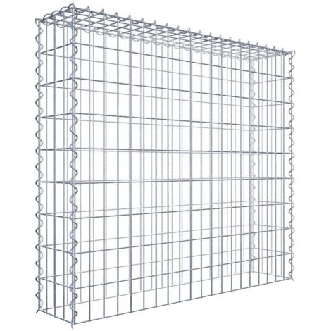Gabiondeco - Gabion - Element de prolongation en hauteur 100 cm x 90 cm x 20 cm (L x H x P). maille 5 x 10 cm. Spirale. Attention : il manque une grille - Made in Ger...