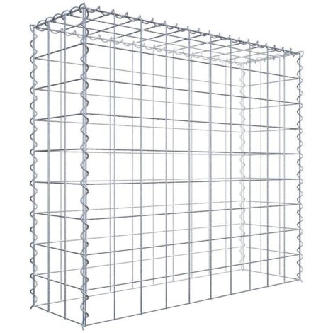 Gabiondeco - Gabion - Element de prolongation en hauteur 100 cm x 90 cm x 30 cm (L x H x P). maille 10 x 10 cm. Spirale. Attention : il manque une grille - Made in Ge...