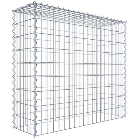 Gabiondeco - Gabion - Element de prolongation en hauteur 100 cm x 90 cm x 30 cm (L x H x P). maille 5 x 10 cm. Spirale. Attention : il manque une grille - Made in Ger...