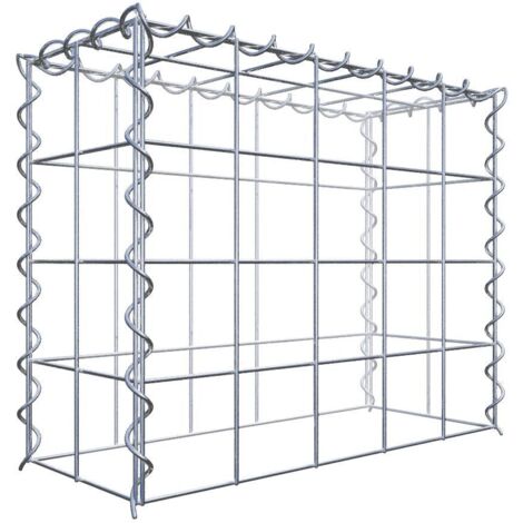 Gabiondeco - Gabion - Element de prolongation en hauteur 50 cm x 40 cm x 20 cm (L x H x P). maille 10 x 10 cm. Spirale. Attention : il manque une grille - Made in Ger...