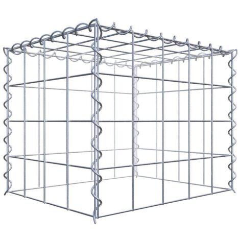 Gabiondeco - Gabion - Element de prolongation en hauteur 50 cm x 40 cm x 40 cm (L x H x P). maille 10 x 10 cm. Spirale. Attention : il manque une grille - Made in Ger...