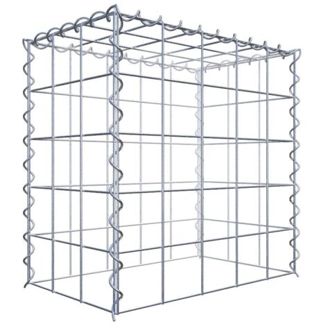 Gabiondeco - Gabion - Element de prolongation en hauteur 50 cm x 50 cm x 30 cm (L x H x P). maille 10 x 10 cm. Spirale. Attention : il manque une grille - Made in Ger...