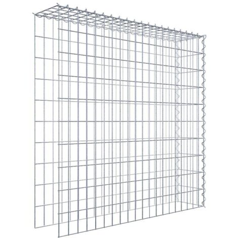 Gabiondeco - Gabion - Element de prolongation en hauteur et en longueur 100 cm x 100 cm x 20 cm (L x H x P). maille 5 x 10 cm. Spirale. Attention  il manque deux gri...