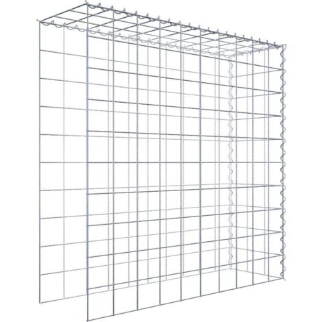 Gabiondeco - Gabion - Element de prolongation en hauteur et en longueur 100 cm x 100 cm x 30 cm (L x H x P). maille 10 x 10 cm. Spirale. Attention  il manque deux gr...