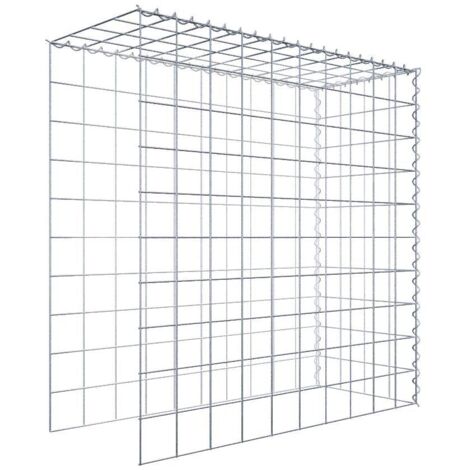 Gabiondeco - Gabion - Element de prolongation en hauteur et en longueur 100 cm x 100 cm x 40 cm (L x H x P). maille 10 x 10 cm. Spirale. Attention  il manque deux gr...