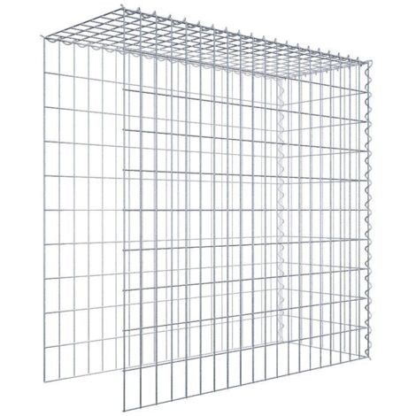 Gabiondeco - Gabion - Element de prolongation en hauteur et en longueur 100 cm x 100 cm x 40 cm (L x H x P). maille 5 x 10 cm. Spirale. Attention  il manque deux gri...