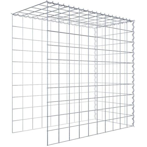Gabiondeco - Gabion - Element de prolongation en hauteur et en longueur 100 cm x 100 cm x 50 cm (L x H x P). maille 10 x 10 cm. Spirale. Attention  il manque deux gr...