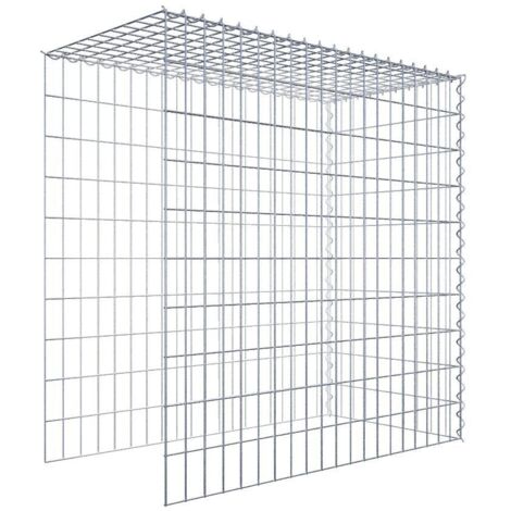 Gabiondeco - Gabion - Element de prolongation en hauteur et en longueur 100 cm x 100 cm x 50 cm (L x H x P). maille 5 x 10 cm. Spirale. Attention  il manque deux gri...