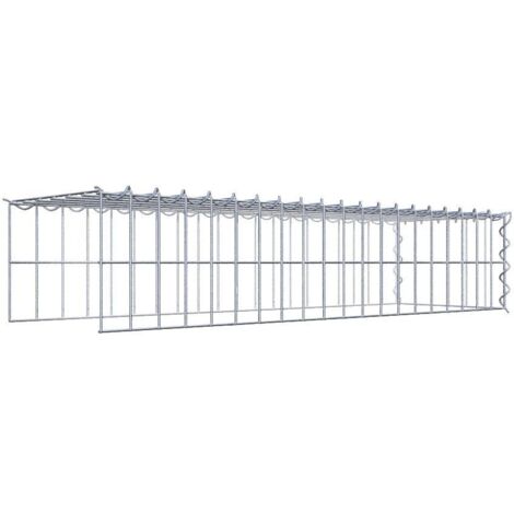 Gabiondeco - Gabion - Element de prolongation en hauteur et en longueur 100 cm x 20 cm x 30 cm (L x H x P). maille 5 x 10 cm. Spirale. Attention  il manque deux gril...