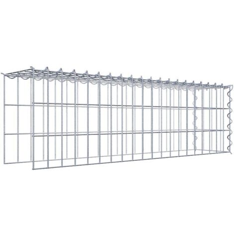 Gabiondeco - Gabion - Element de prolongation en hauteur et en longueur 100 cm x 30 cm x 20 cm (L x H x P). maille 5 x 10 cm. Spirale. Attention  il manque deux gril...