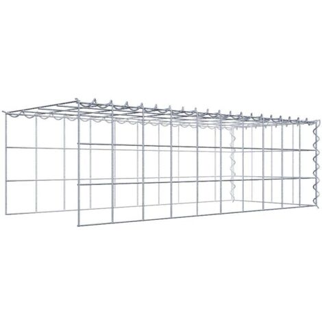 Gabiondeco - Gabion - Element de prolongation en hauteur et en longueur 100 cm x 30 cm x 40 cm (L x H x P). maille 10 x 10 cm. Spirale. Attention  il manque deux gri...