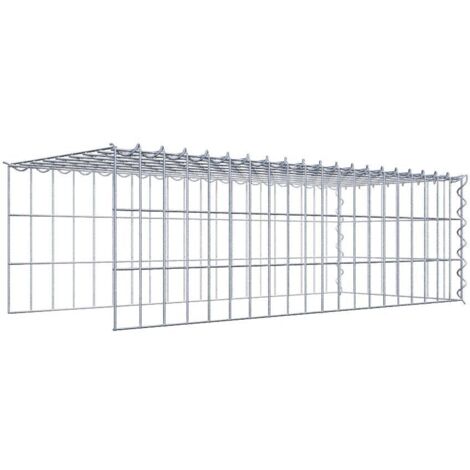 Gabiondeco - Gabion - Element de prolongation en hauteur et en longueur 100 cm x 30 cm x 40 cm (L x H x P). maille 5 x 10 cm. Spirale. Attention  il manque deux gril...