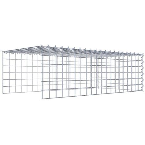 Gabiondeco - Gabion - Element de prolongation en hauteur et en longueur 100 cm x 30 cm x 50 cm (L x H x P). maille 5 x 5 cm. Spirale. Attention il manque deux grill...