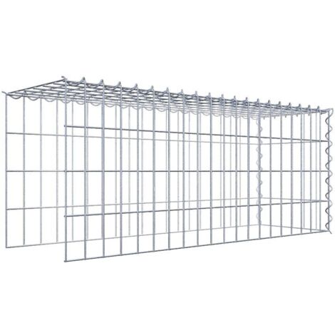 Gabiondeco - Gabion - Element de prolongation en hauteur et en longueur 100 cm x 40 cm x 30 cm (L x H x P). maille 5 x 10 cm. Spirale. Attention  il manque deux gril...