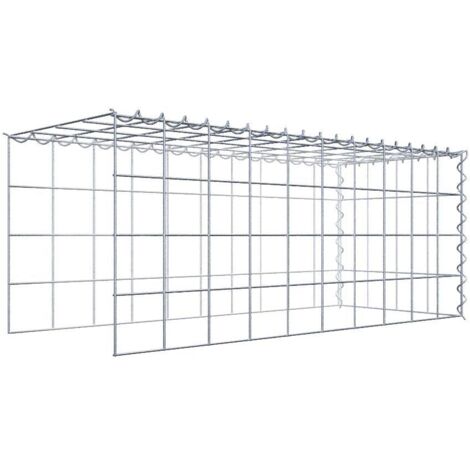 Gabiondeco - Gabion - Element de prolongation en hauteur et en longueur 100 cm x 40 cm x 40 cm (L x H x P). maille 10 x 10 cm. Spirale. Attention  il manque deux gri...