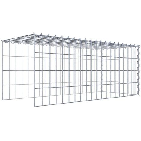 Gabiondeco - Gabion - Element de prolongation en hauteur et en longueur 100 cm x 40 cm x 40 cm (L x H x P). maille 5 x 10 cm. Spirale. Attention  il manque deux gril...