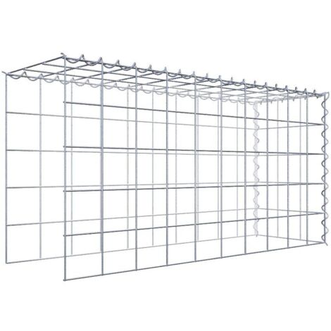 Gabiondeco - Gabion - Element de prolongation en hauteur et en longueur 100 cm x 50 cm x 30 cm (L x H x P). maille 10 x 10 cm. Spirale. Attention  il manque deux gri...