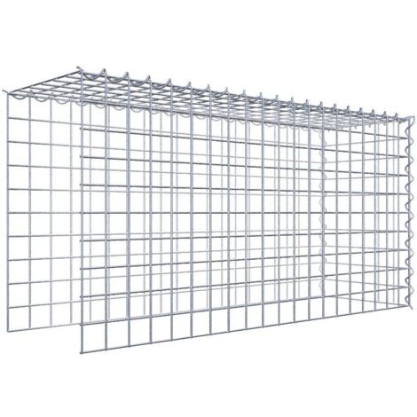 Gabiondeco - Gabion - Element de prolongation en hauteur et en longueur 100 cm x 50 cm x 30 cm (L x H x P). maille 5 x 5 cm. Spirale. Attention  il manque deux grill...