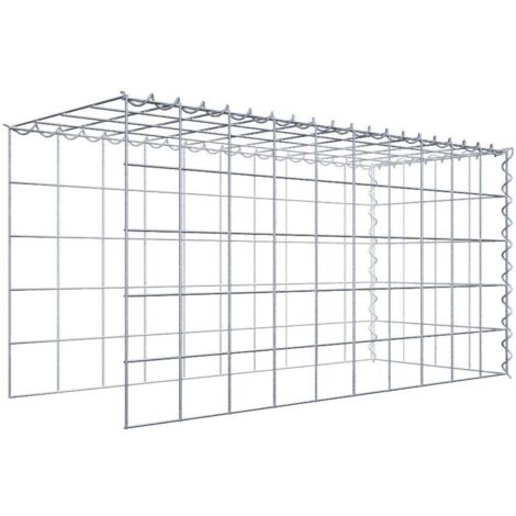 Gabiondeco - Gabion - Element de prolongation en hauteur et en longueur 100 cm x 50 cm x 40 cm (L x H x P). maille 10 x 10 cm. Spirale. Attention  il manque deux gri...