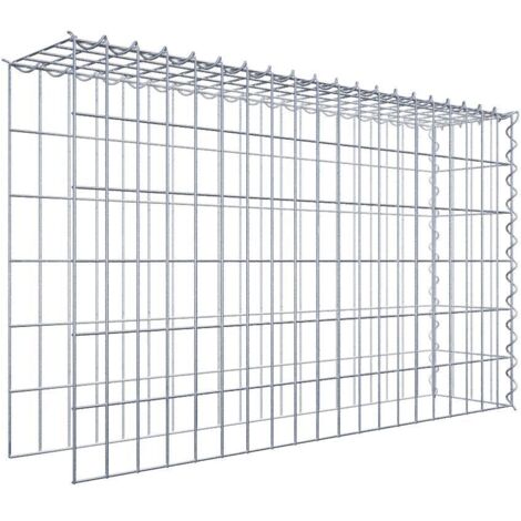 Gabiondeco - Gabion - Element de prolongation en hauteur et en longueur 100 cm x 60 cm x 20 cm (L x H x P). maille 5 x 10 cm. Spirale. Attention  il manque deux gril...