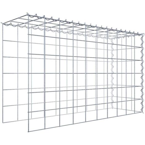 Gabiondeco - Gabion - Element de prolongation en hauteur et en longueur 100 cm x 60 cm x 30 cm (L x H x P). maille 10 x 10 cm. Spirale. Attention  il manque deux gri...