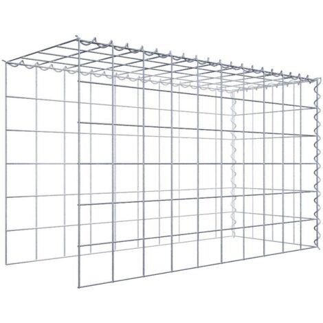 Gabiondeco - Gabion - Element de prolongation en hauteur et en longueur 100 cm x 60 cm x 40 cm (L x H x P). maille 10 x 10 cm. Spirale. Attention  il manque deux gri...