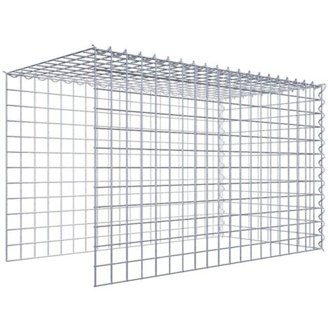 Gabiondeco - Gabion - Element de prolongation en hauteur et en longueur 100 cm x 60 cm x 50 cm (L x H x P). maille 5 x 5 cm. Spirale. Attention il manque deux grill...