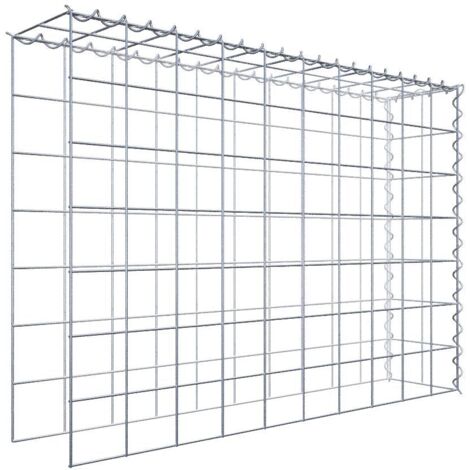 Gabiondeco - Gabion - Element de prolongation en hauteur et en longueur 100 cm x 70 cm x 20 cm (L x H x P). maille 10 x 10 cm. Spirale. Attention  il manque deux gri...