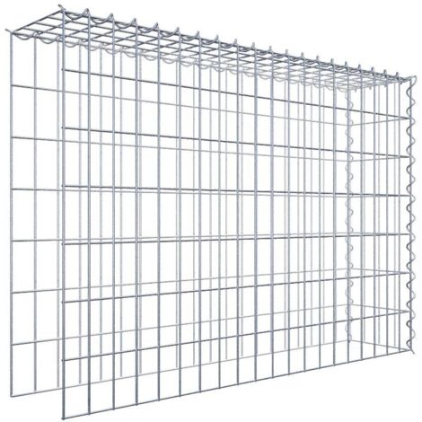 Gabiondeco - Gabion - Element de prolongation en hauteur et en longueur 100 cm x 70 cm x 20 cm (L x H x P). maille 5 x 10 cm. Spirale. Attention  il manque deux gril...