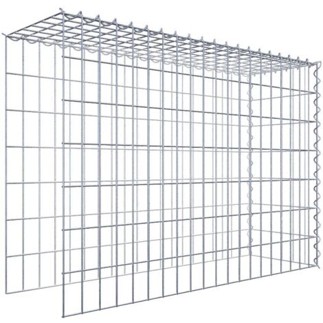 Gabiondeco - Gabion - Element de prolongation en hauteur et en longueur 100 cm x 70 cm x 30 cm (L x H x P). maille 5 x 10 cm. Spirale. Attention  il manque deux gril...